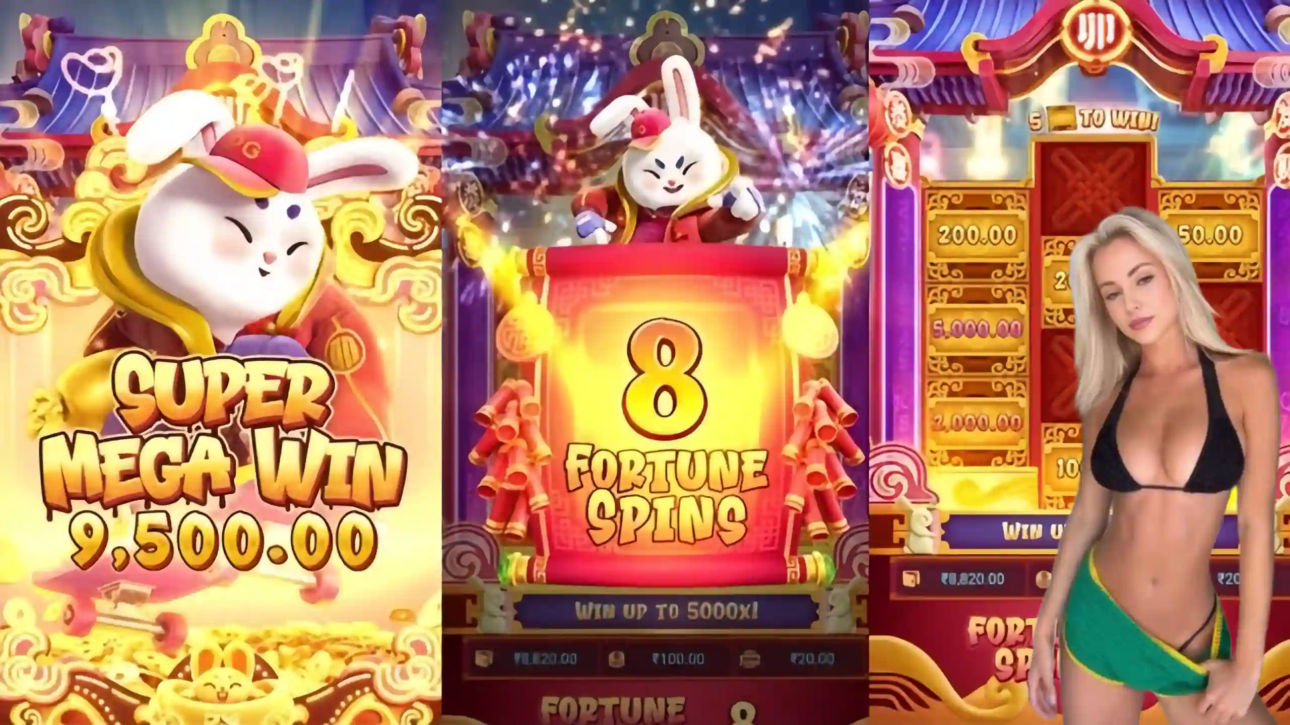 Wild Expansivo Fortune Rabbit 8pg - Coelho Dourado que Expande
